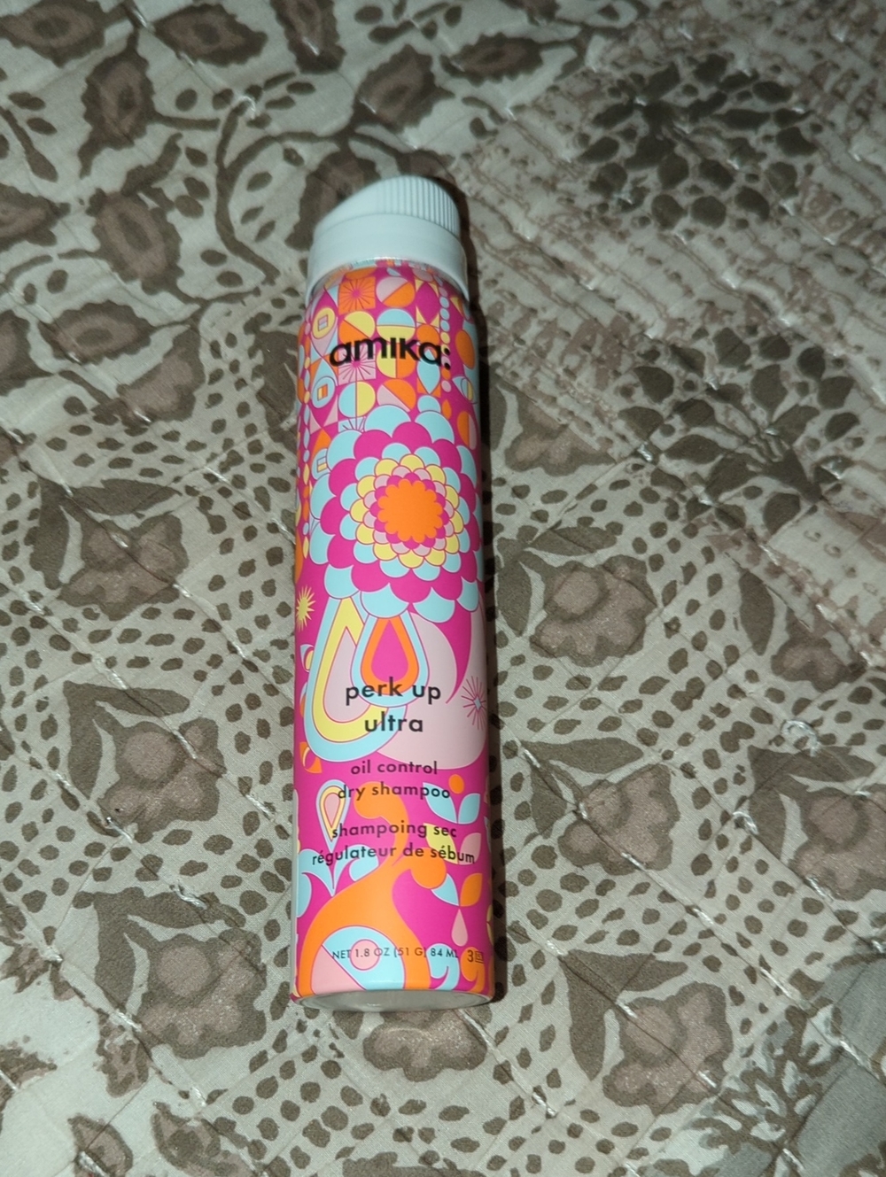 amika Perk Up Ultra Dry Shampoo - Pink & Orange Can